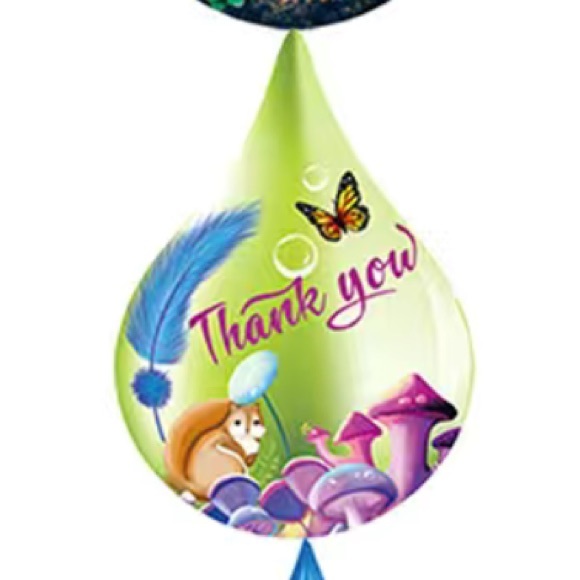 500 Roll Teardrop Animal Thank You Stickers PRICE IS FIRM - Picture 3 of 4